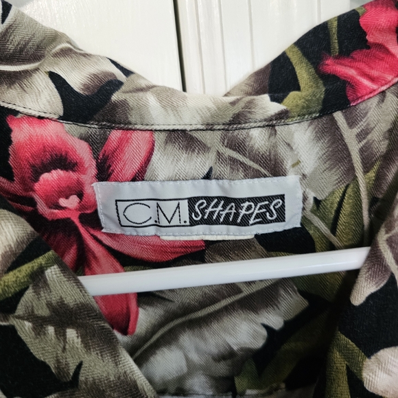 Hawaiian Casual Button Down Shirt - Pink Floral - Picture 4 of 5